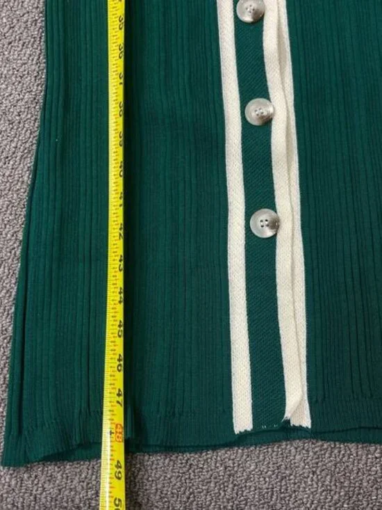 Micas Dress Womens Size XS Slim Narrow Maxi Green Four Foot Length Overall - Picture 3 of 6